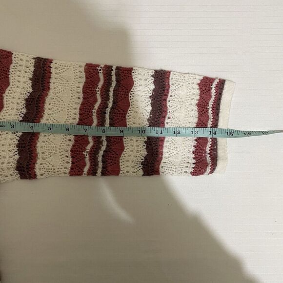 Torrid Crochet Sweater Boho V Neck Cinched Knit 2X Beach Festival Hippie Plus - Picture 8 of 9